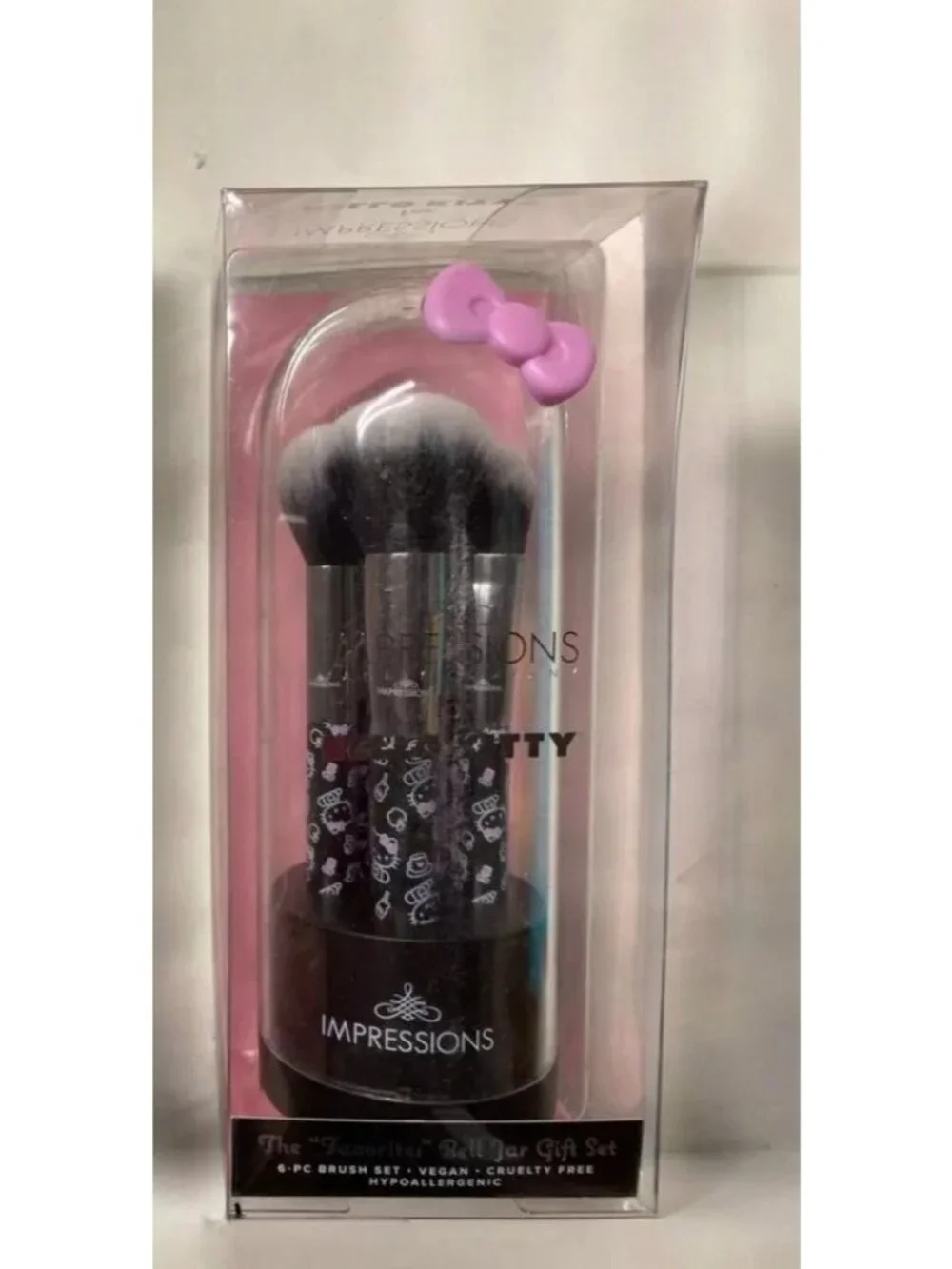 Hello Kitty “The Favorites” Bell Jar Brush Gift Set 6 piece New in Box
